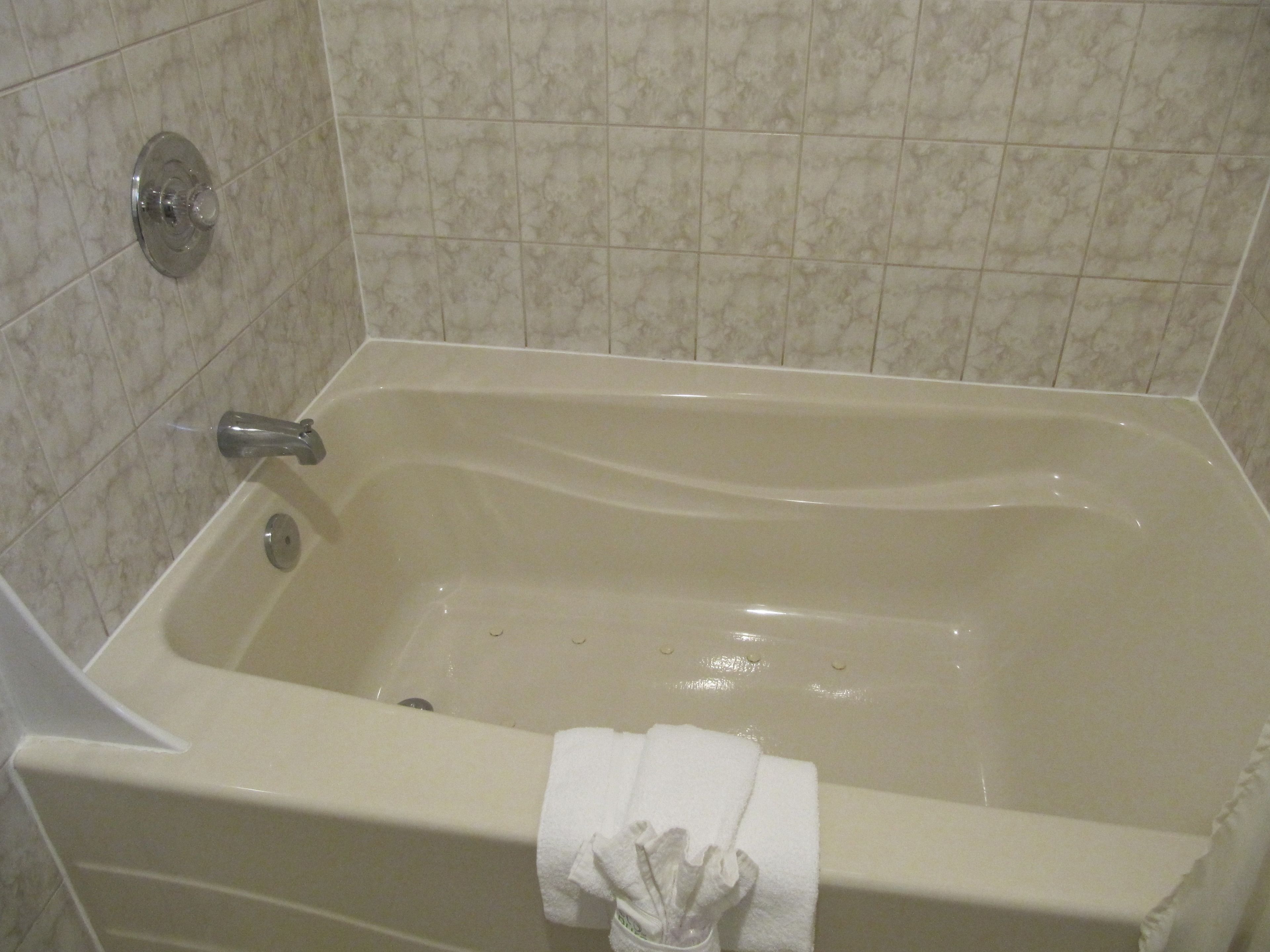 Un bagno dotato di vasca, doccia e WC.