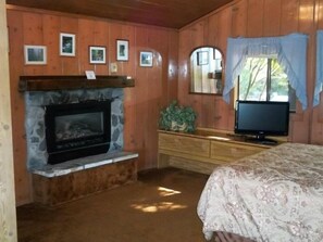 Cabin, Fireplace (#  9) | Living area | Flat-screen TV - Rain Forest Resort Village (Quinault)