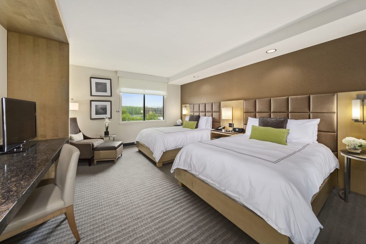Hypo-allergenic bedding available, pillowtop beds, in-room safe, desk