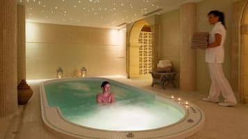 Hot tub, steam room, body treatments, hydrotherapy, body wraps