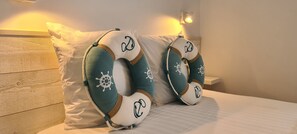 Traditional Double Room | Individually furnished, blackout drapes, free WiFi, bed sheets - Hotel de France (Pleneuf-Val-Andre)