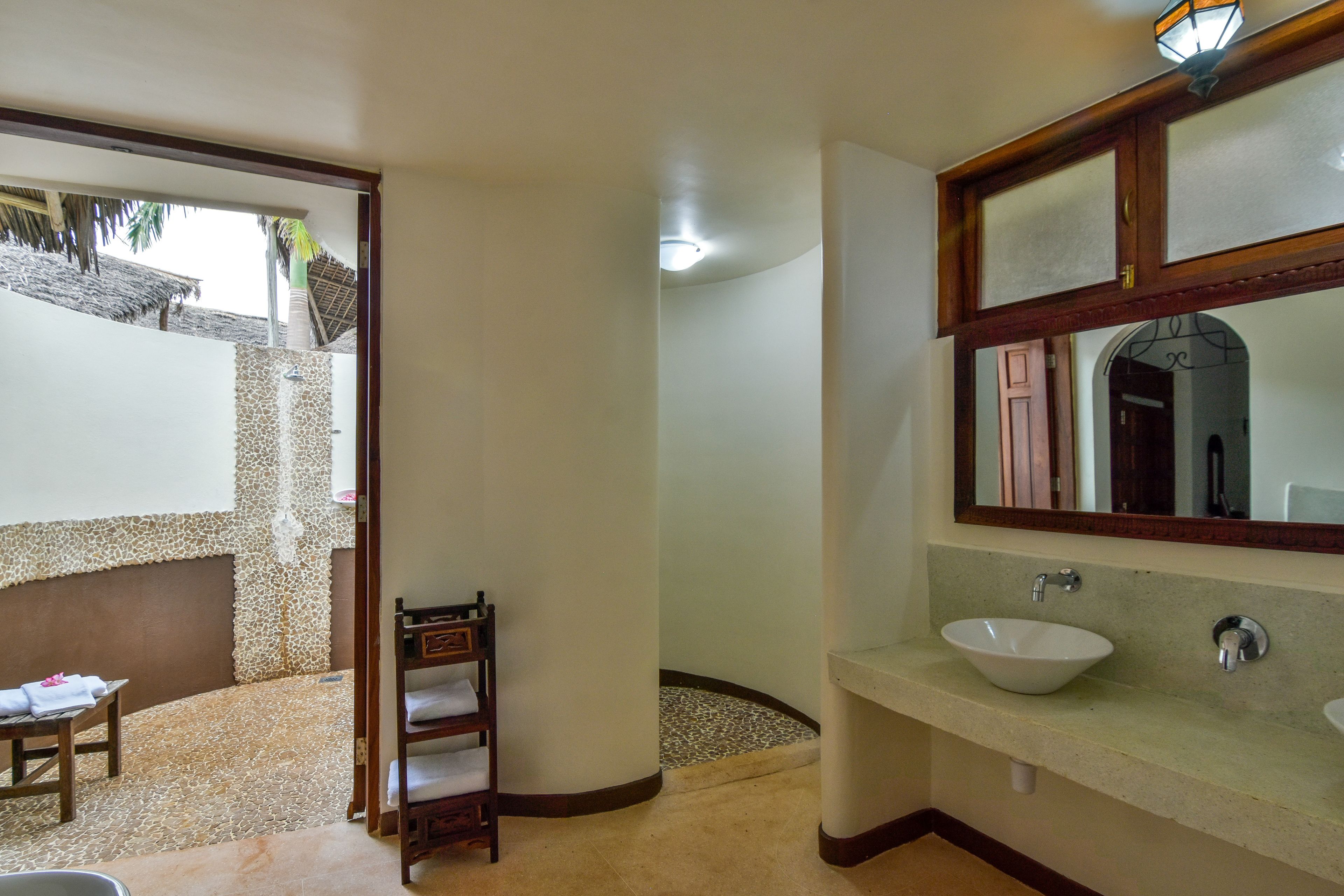 free toiletries, hair dryer, bathrobes, slippers