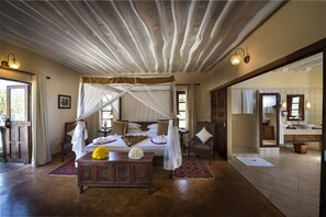 Beach Front Suite | Bathroom | Shower, free toiletries, hair dryer, towels - Neptune Pwani Beach Resort & Spa Zanzibar (Kiwengwa)