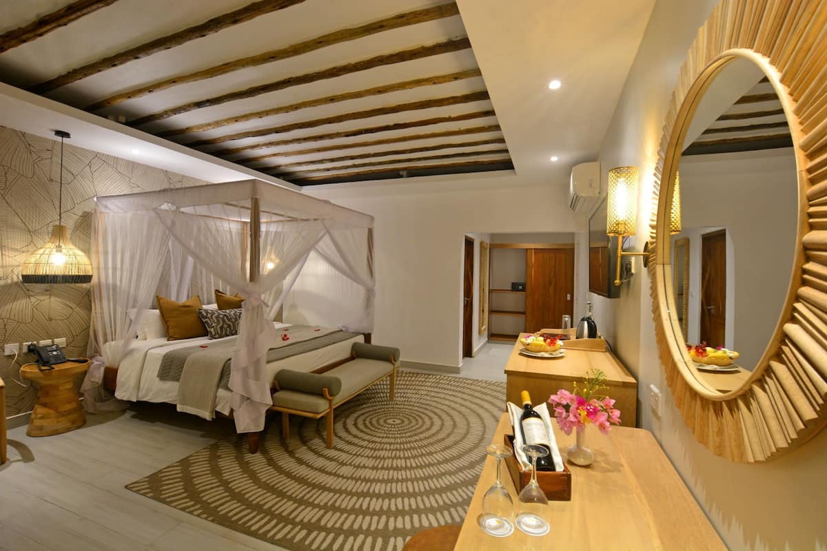 Minibar, in-room safe, blackout curtains, free cots/infant beds