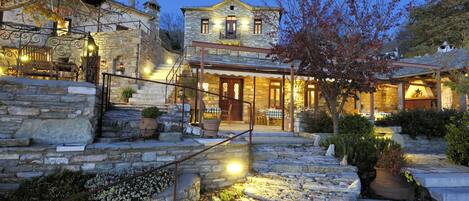 Front of property - evening/night