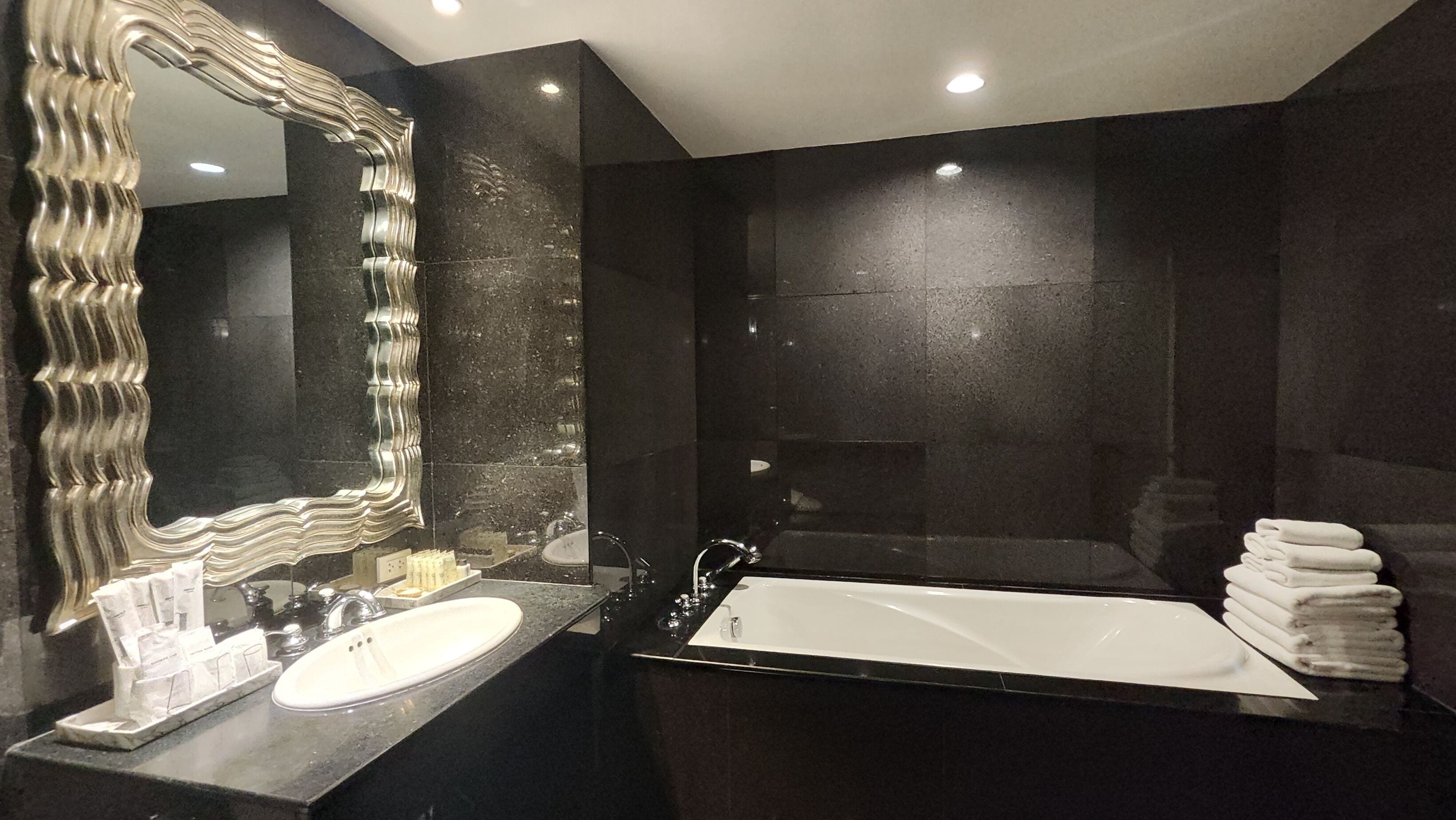 family 5 people room | bathroom | separate bathtub and shower, rainfall showerhead, free toiletries