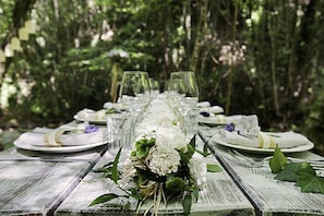 Área para banquetes al aire libre