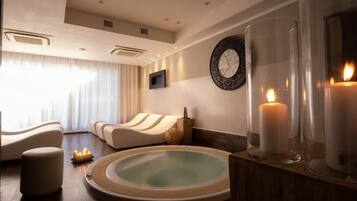 Couples treatment rooms, Turkish bath, body treatments, body wraps