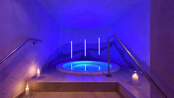 Sauna, hot tub, steam room, body treatments, aromatherapy