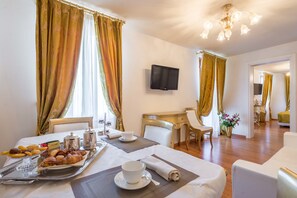 Opções para refeição no quarto