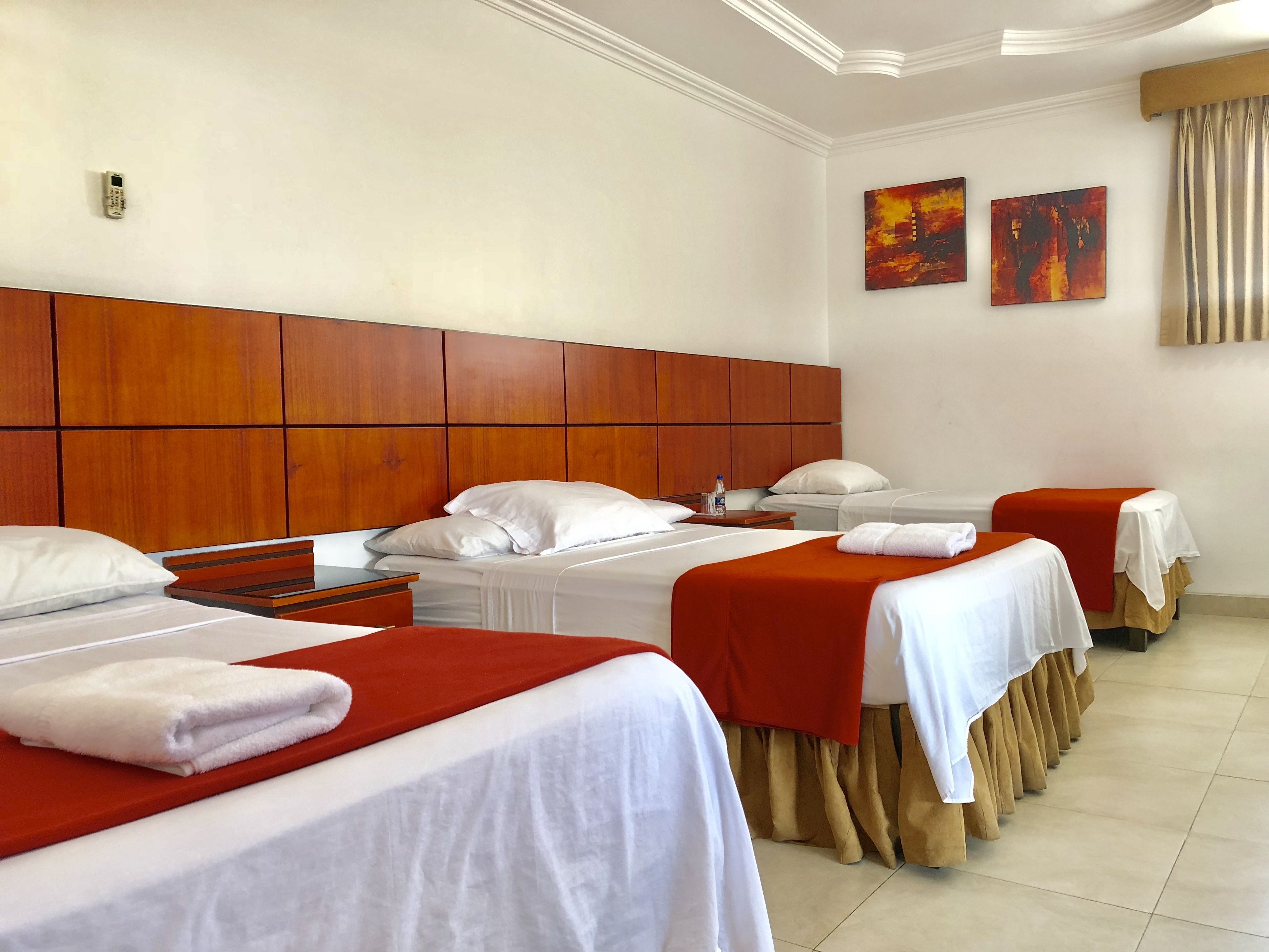 triple room | in-room safe, desk, blackout curtains, rollaway beds