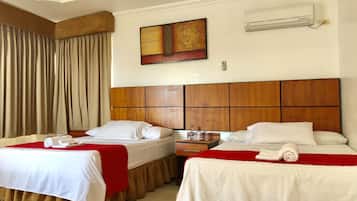 Coffres-forts dans les chambres, bureau, rideaux occultants