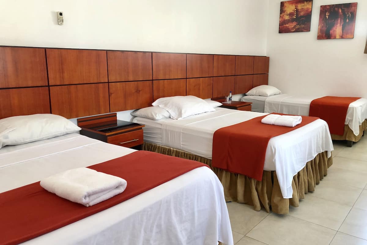 Triple Room | In-room safe, desk, blackout curtains, rollaway beds