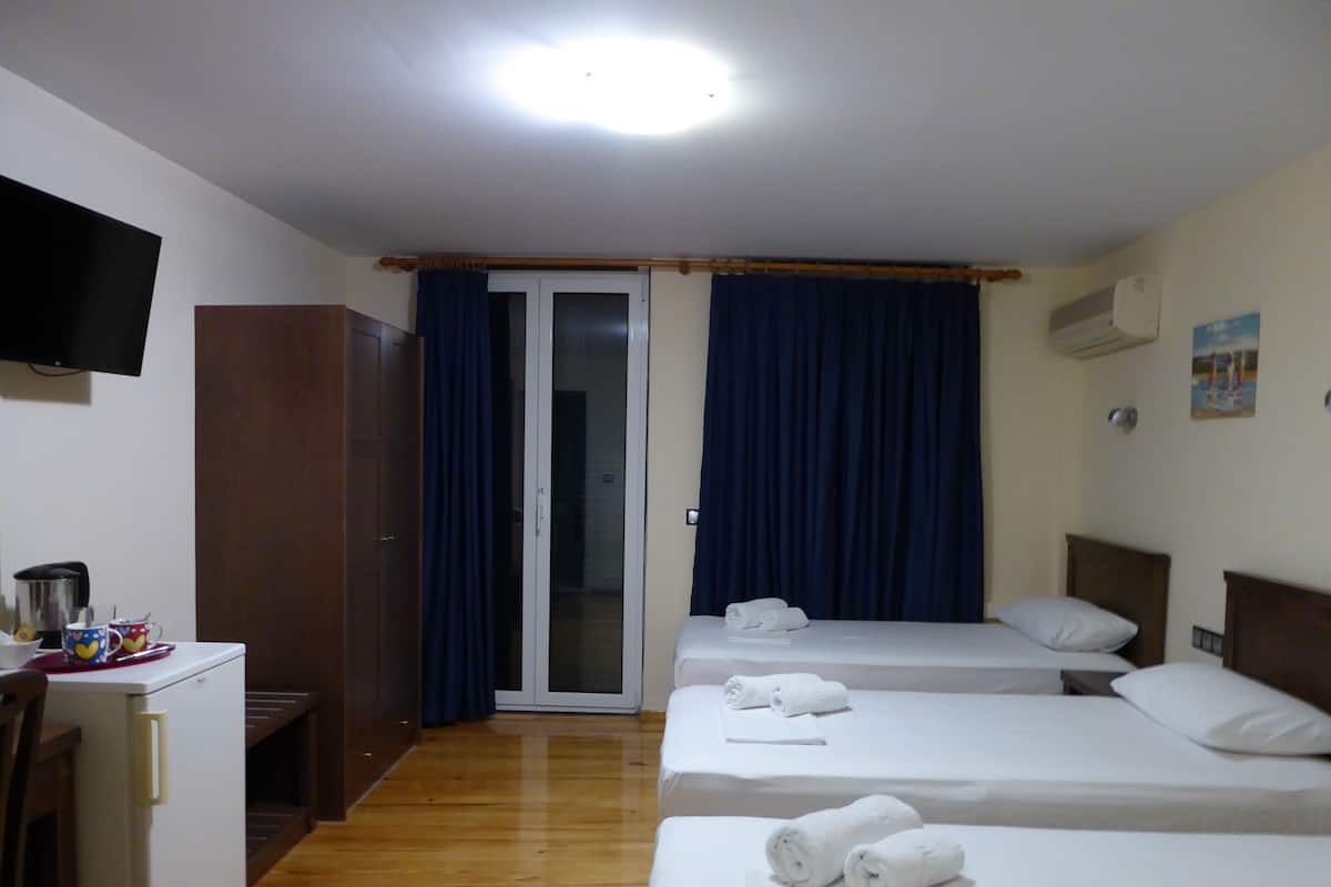 Standard Triple Room, City View | 1 bedroom, in-room safe, desk, blackout drapes
