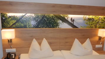 Apartamento, 2 quartos, cozinha americana | Roupas de cama premium, edredons de pluma, camas com colchões pillow-top