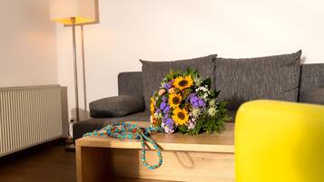 Double Room, Balcony | Living area | Flat-screen TV