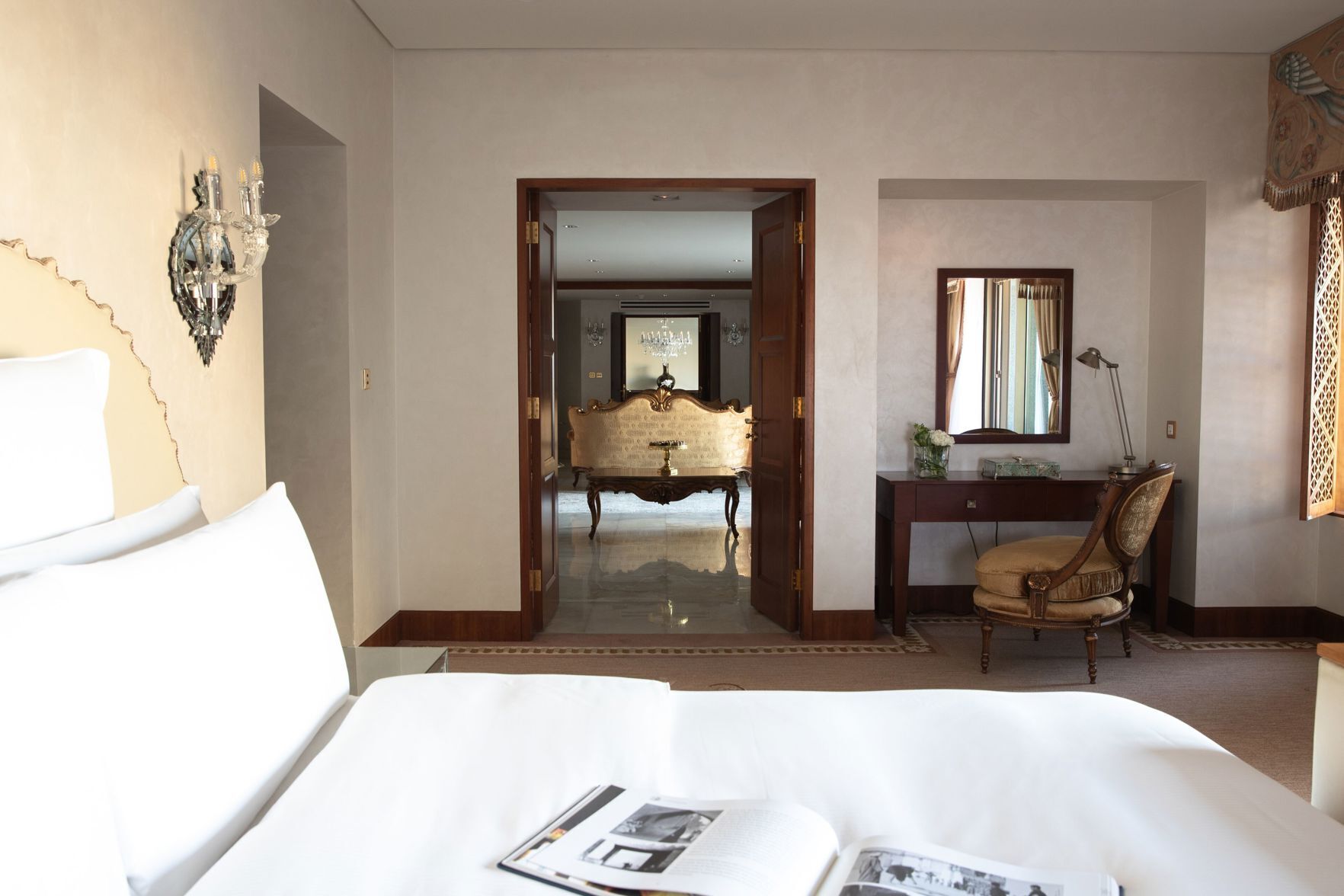 Egyptian cotton sheets, premium bedding, memory foam beds, minibar