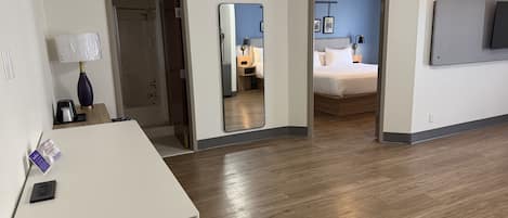 Suite, Multiple Beds, Non Smoking | Desk, blackout drapes, iron/ironing board, free WiFi