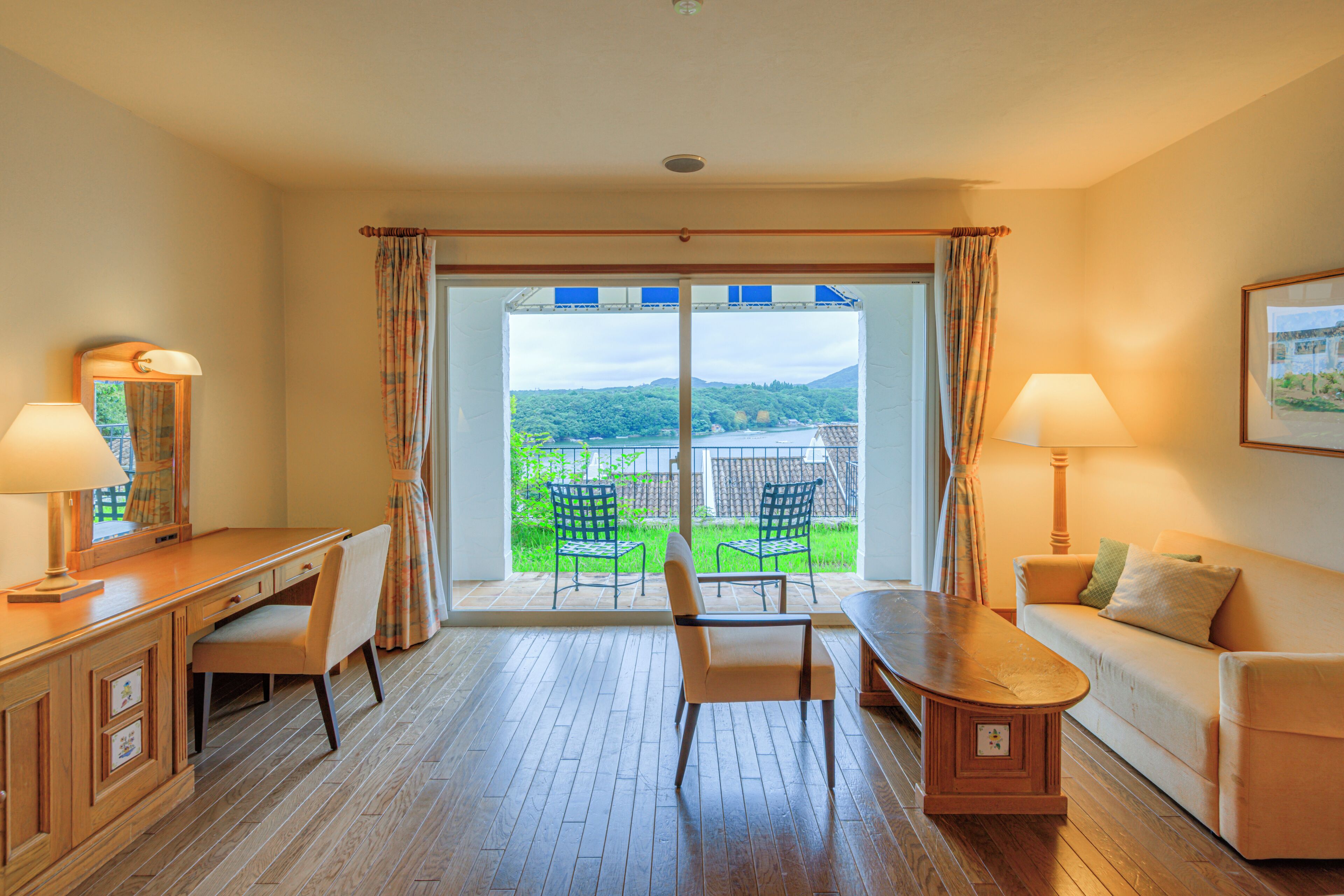 villa | in-room safe, desk, blackout curtains, iron/ironing board