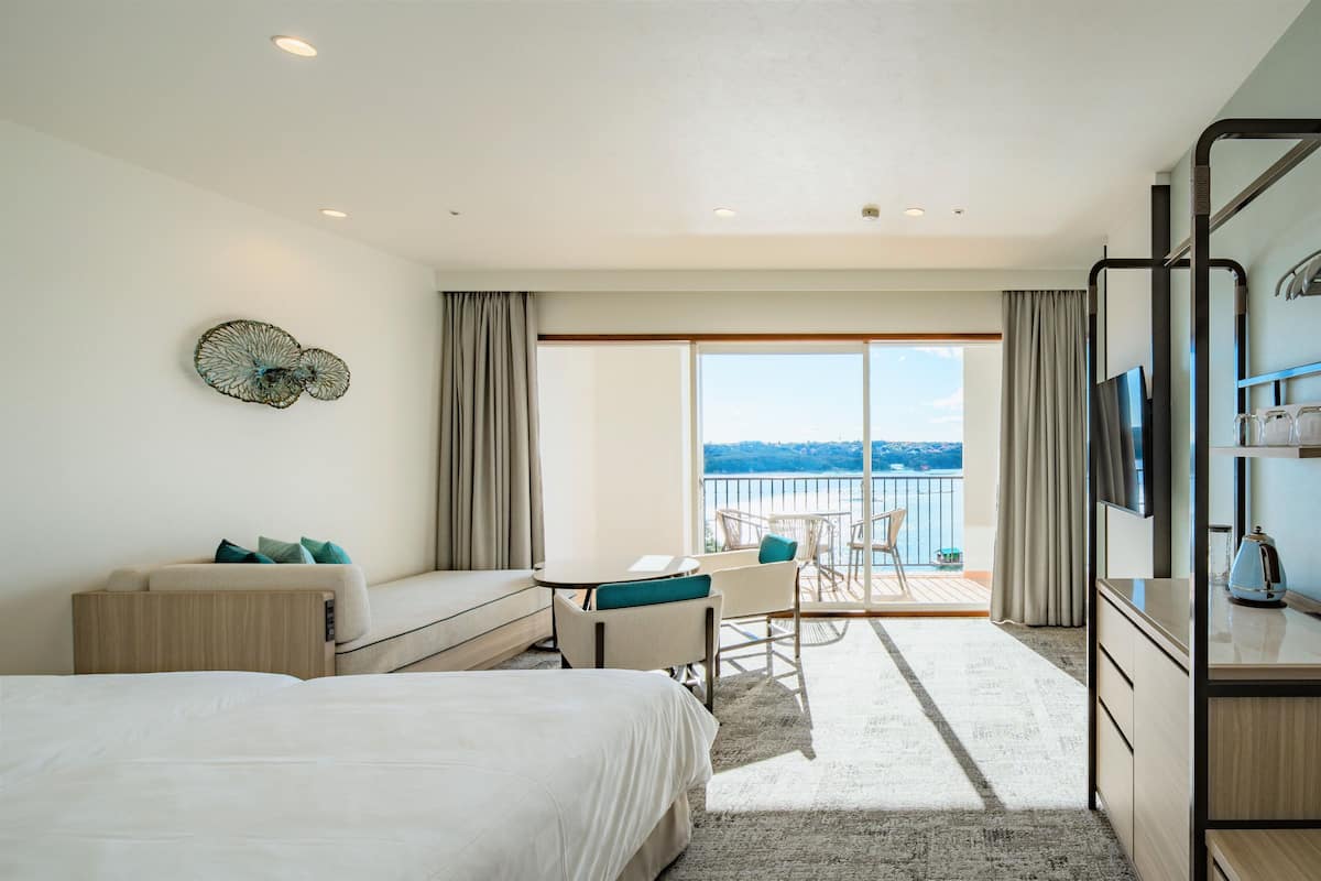 (Renovated) Twin Room, Ocean View, Non Smoking | In-room safe, desk, blackout curtains, iron/ironing board