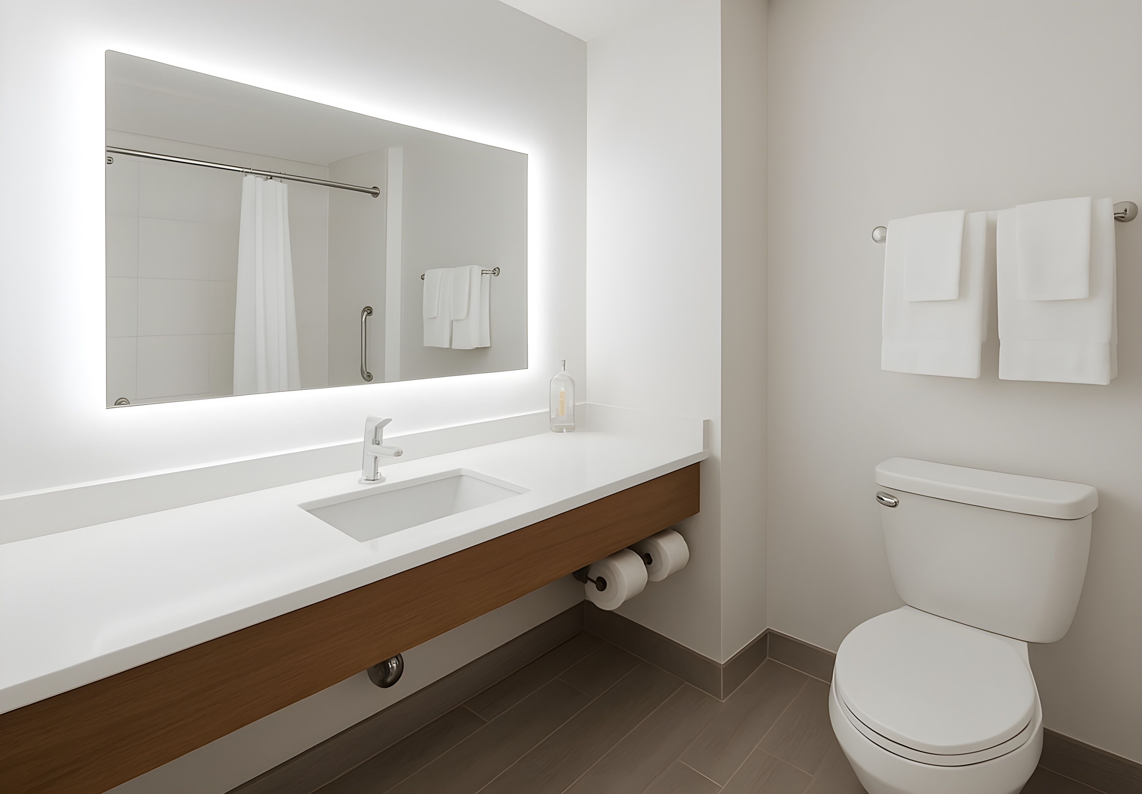 Suite, 1 King Bed (Additional Living Area) | Bathroom | Free toiletries, hair dryer, towels