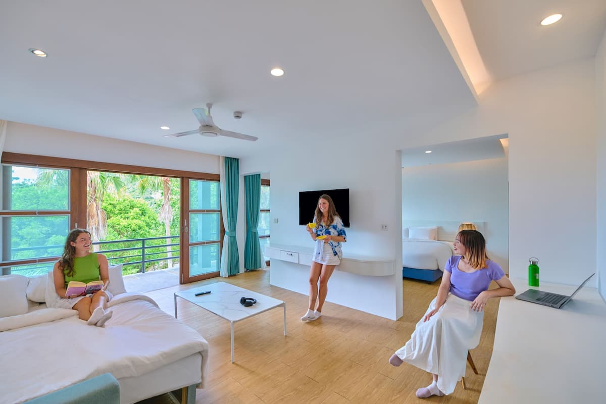 Tanote Bay Suite (Suite with Sea View) | 1 quarto, cortinas blackout, Wi-Fi de cortesia, roupa de cama