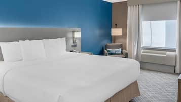 Standard Room, 1 King Bed, Accessible, Non Smoking | In-room safe, desk, soundproofing, iron/ironing board