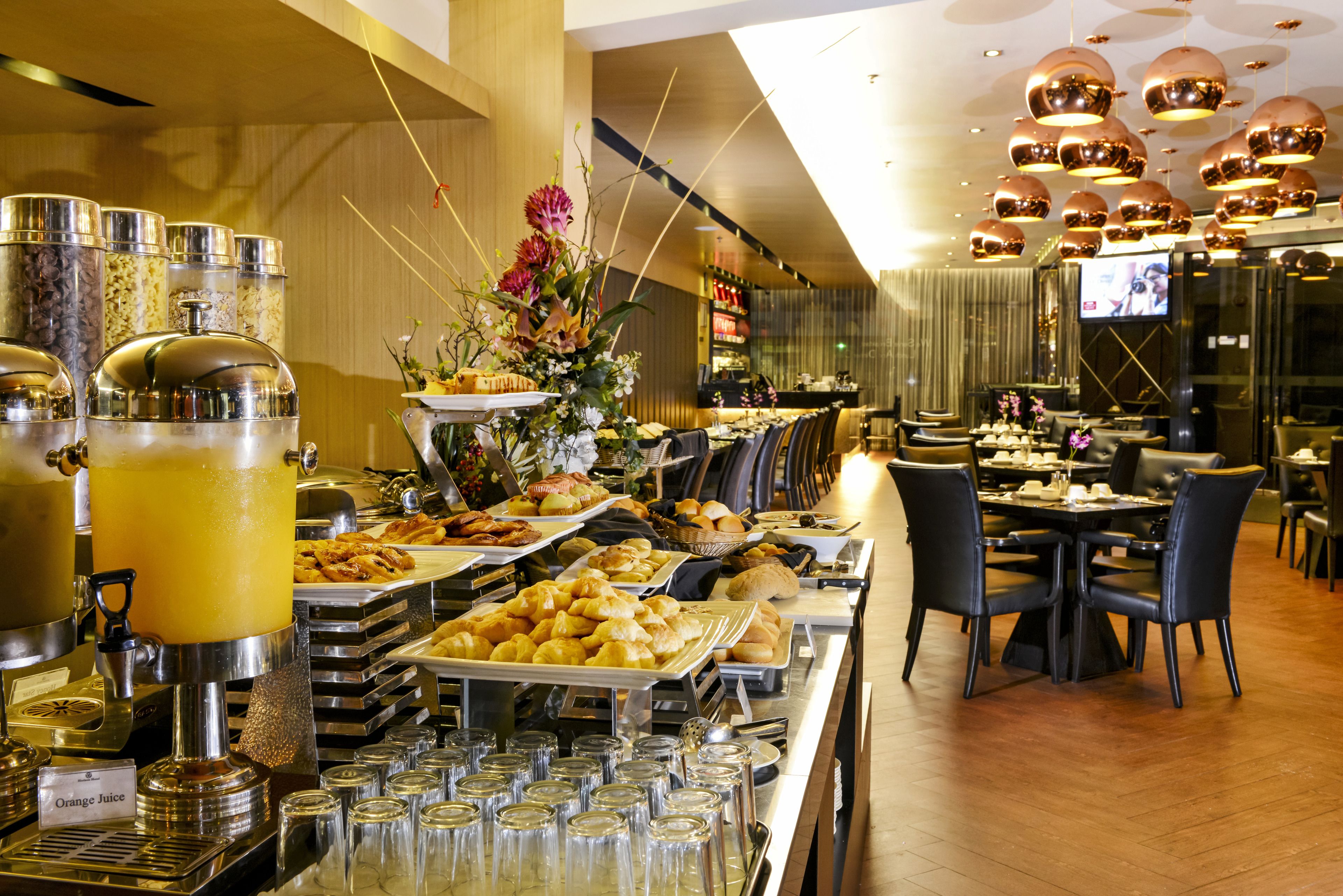 daily buffet breakfast (myr 30 per person)