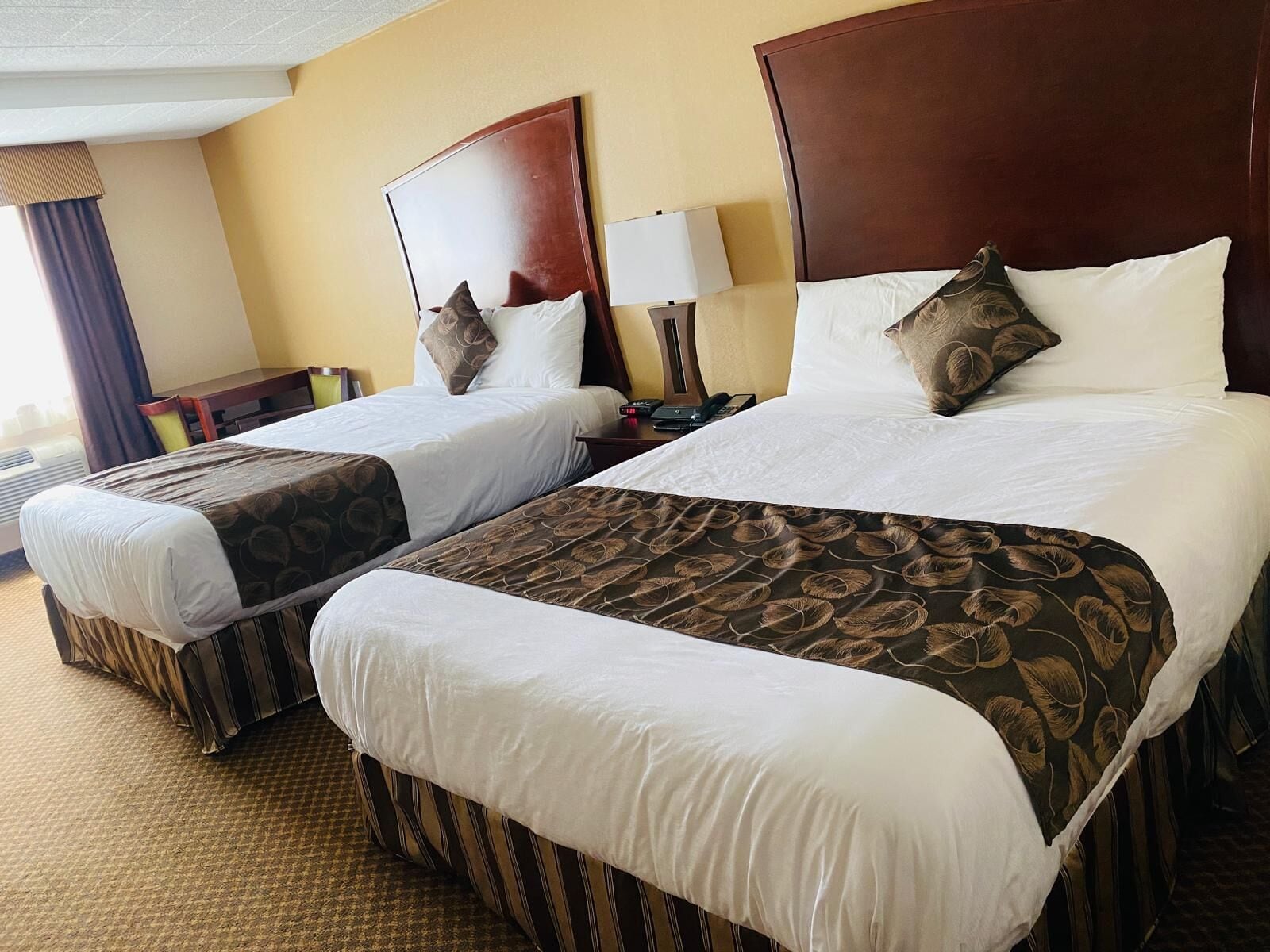 standard room, 2 queen beds | 1 bedroom, premium bedding, desk, iron/ironing board