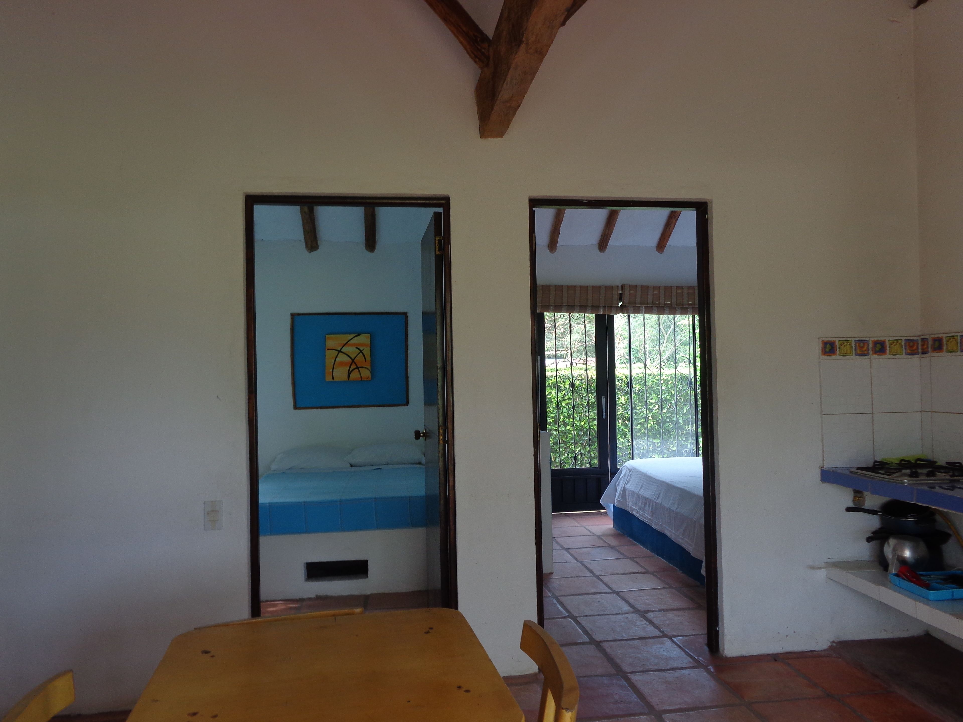 family bungalow, kitchen, garden view | in-room dining