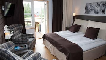 Skrivebord, skrivebord for bærbar PC og blendingsgardiner