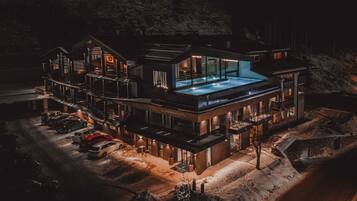 Front of property – evening/night