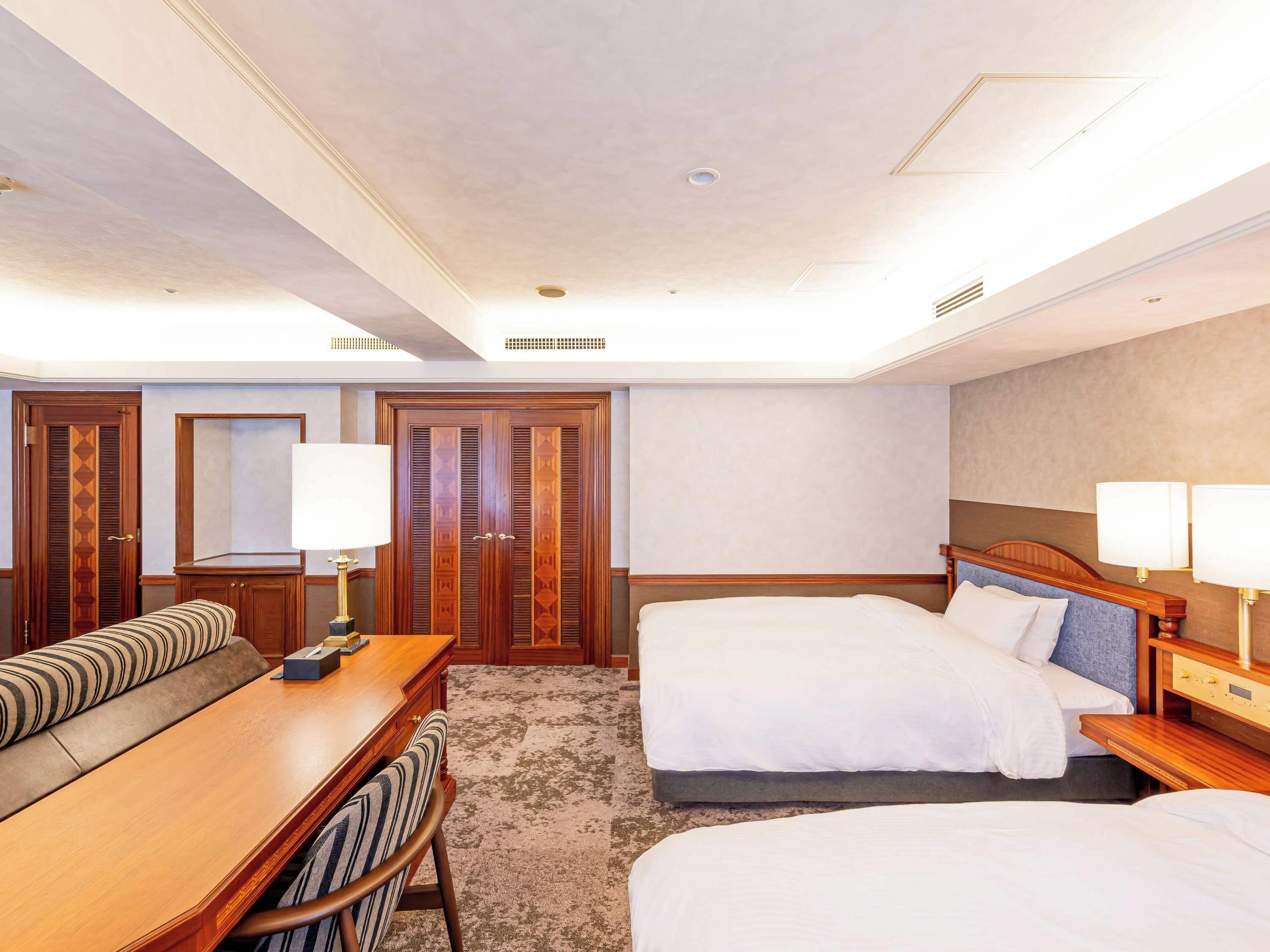 Down comforters, desk, blackout drapes, free WiFi