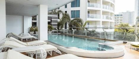 Udendørs pool, liggestole