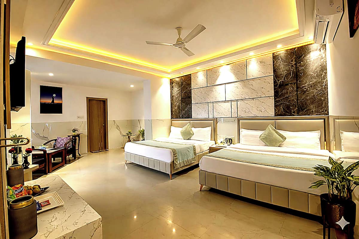 Habitación familiar | Insonorización, cunas, camas extra y wifi gratis