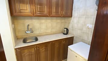 Standard Single Room, 1 Bedroom, City View | Dapur peribadi | Peti sejuk