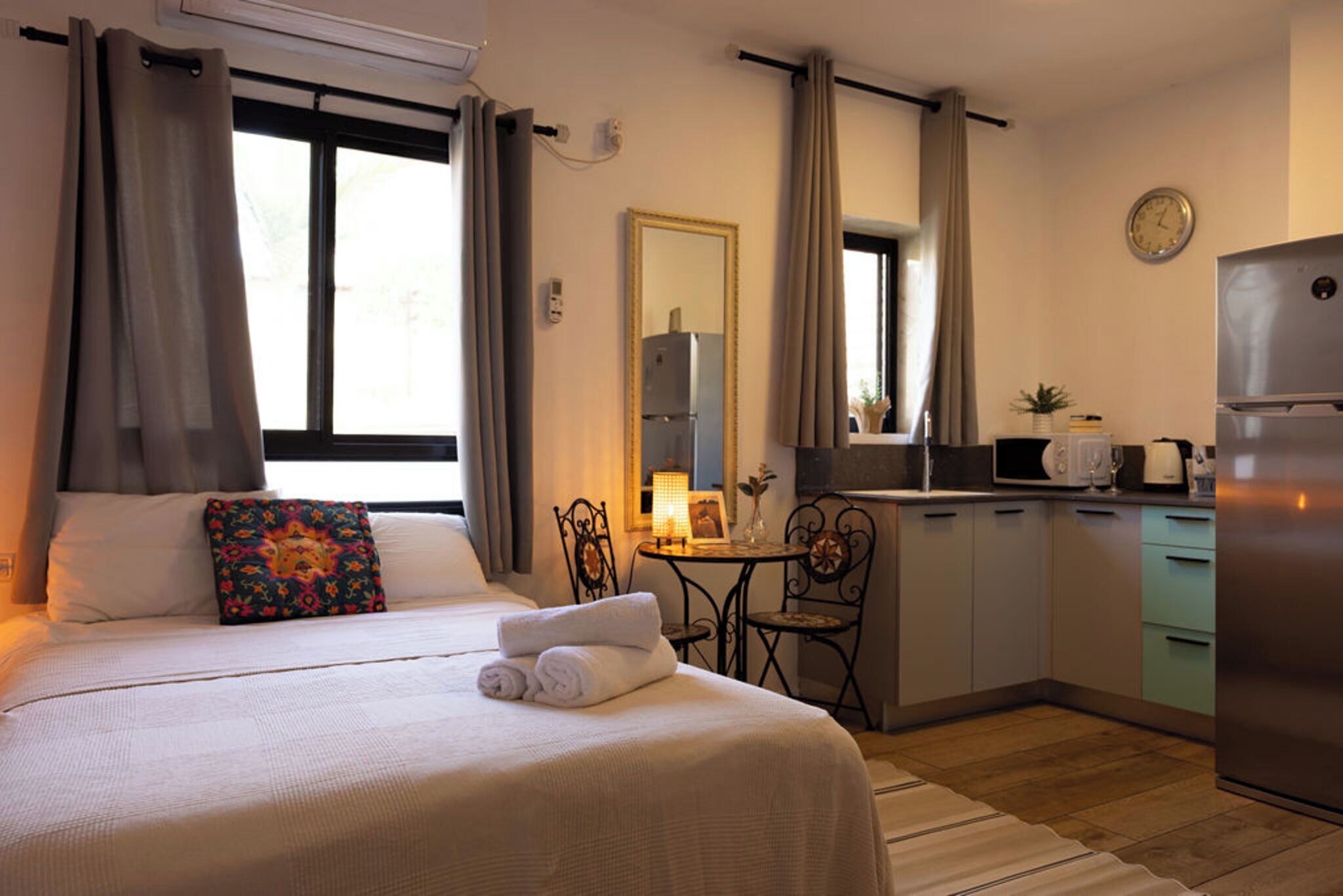 1 dormitorio, ropa de cama de alta calidad, colchones Select Comfort