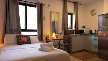 1 dormitorio, ropa de cama de alta calidad, colchones Select Comfort