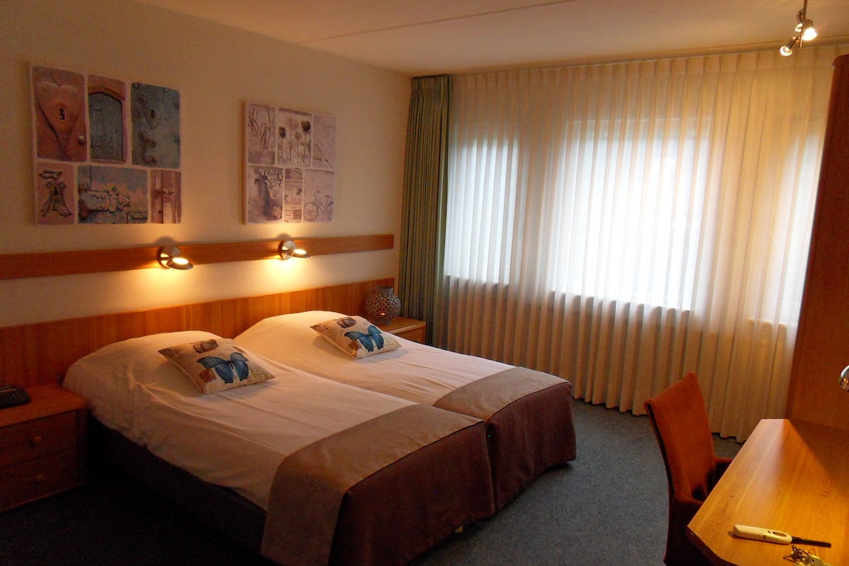 Desk, iron/ironing board (on request), cribs (surcharge), WiFi (free)