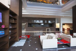 Sitteområde i lobbyen