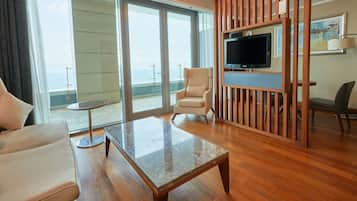 Apart Deluxe Suite Room Sea View | 客廳 | LCD 電視