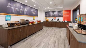 Free daily buffet breakfast