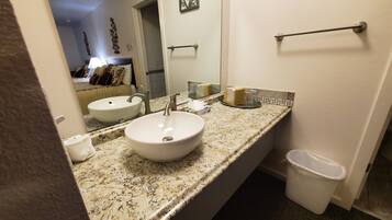 Free toiletries, hair dryer, towels