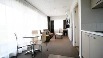 Apartment, 1 Schlafzimmer | Schreibtisch, Bügeleisen/Bügelbrett, kostenloses WLAN, Bettwäsche
