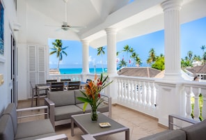 Apartment, 3 Bedrooms, Sea View | Balcony view