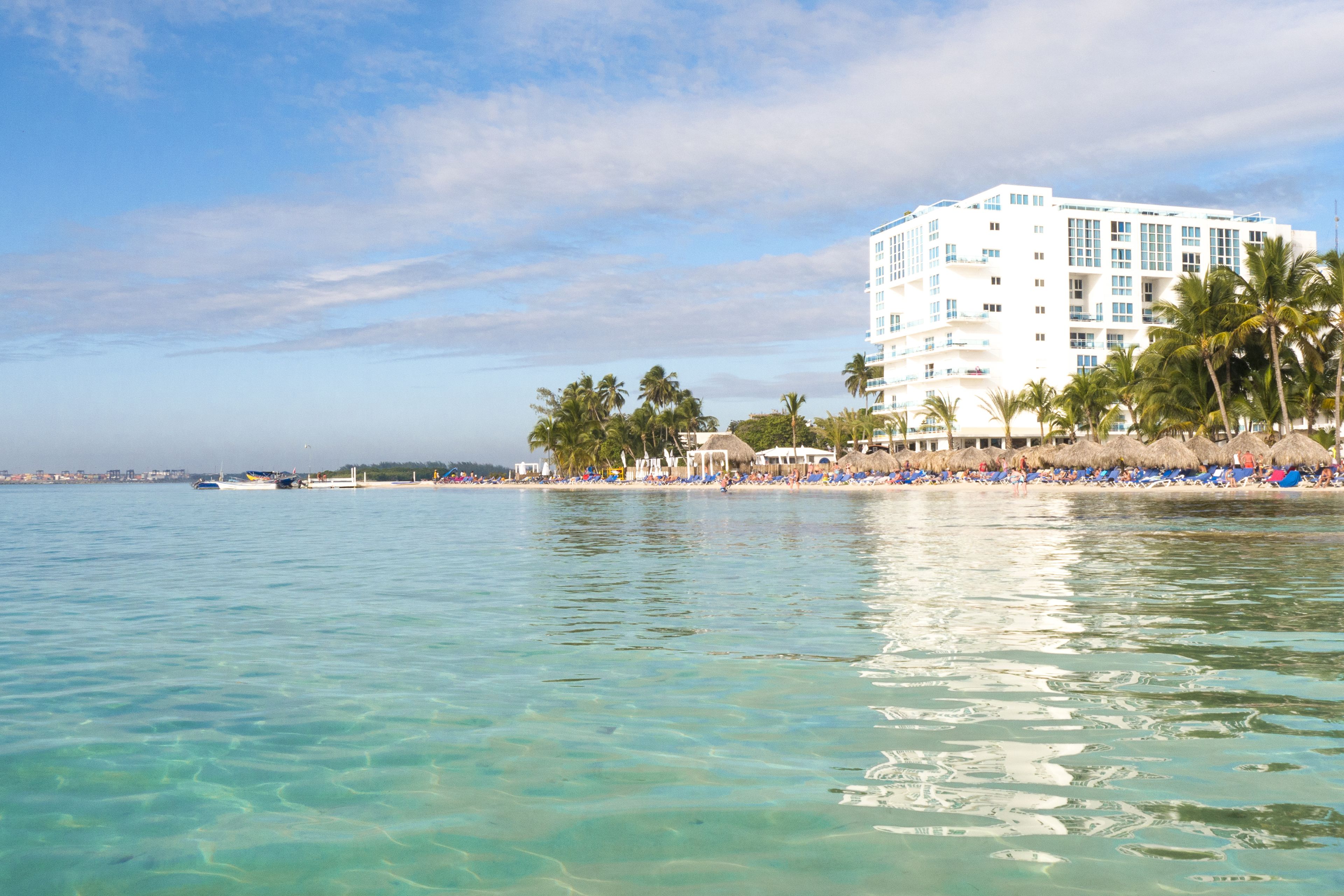 on the beach, beach bar