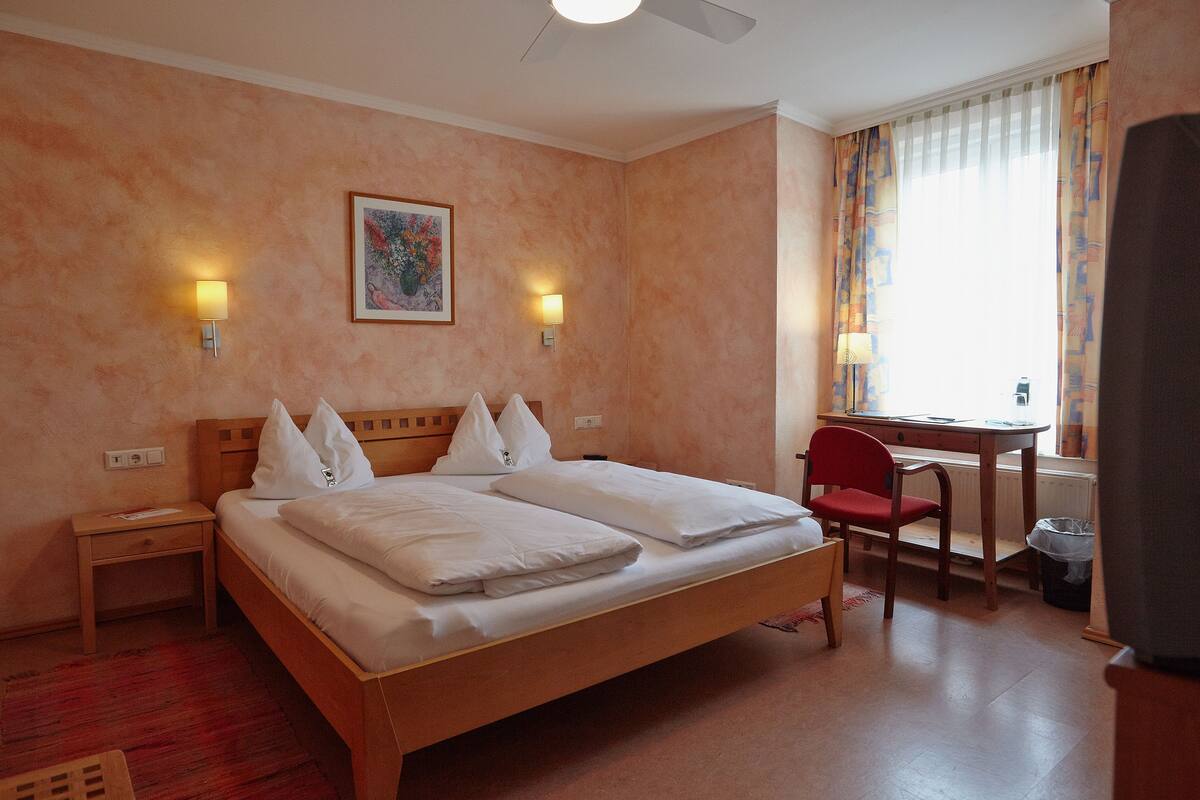 Comfort Double Room | Premium bedding, desk, blackout drapes, iron/ironing board (on request)