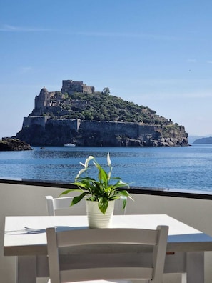 Lunch, dinner served; Mediterranean cuisine, beach views