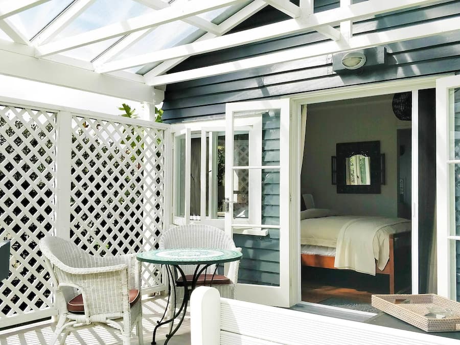 Romantisches Ferienhaus, 1 King-Bett, Gartenblick, zum Garten hin | Terrasse/Patio