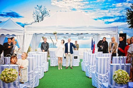 Área de bodas al aire libre